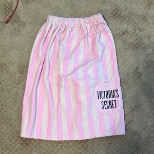 NWOT! Victoria’s Secret Striped Beach Towel Velcro Dress/Coverup